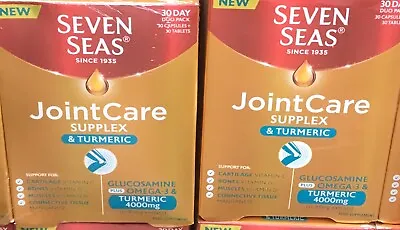 $51.25 • Buy Seven Seas JointCare Supplex & Turmeric 4000mg Glucosamine Omega3 Duo(30+30) X 2
