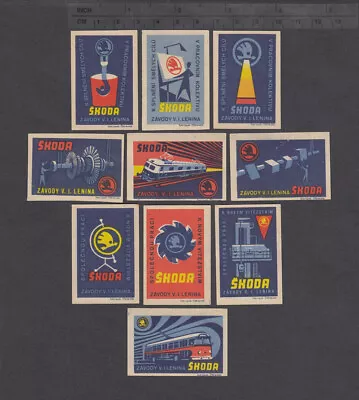 Series Of Old Czechoslovakian Matchbox Labels From 1961 /2310-2319/ • $0.99