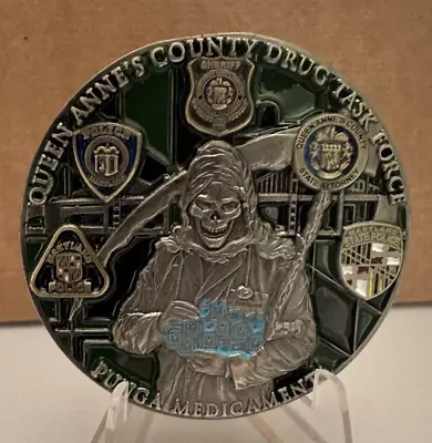 New And Sought After Queen Anne's County Maryland Drug Task Force Challenge Coin • $52.11