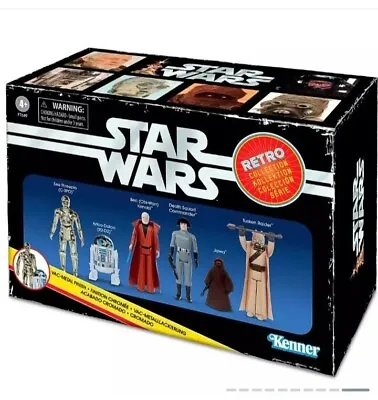 Star Wars Hasbro Kenner Retro Collection Boxed Set 6 Figures R2 C-3PO Jawa Obi • $125.10
