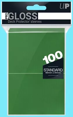 100 ULTRA PRO GREEN DECK PROTECTOR Card Sleeves Standard Gaming Mtg Ccg Pokemon • $11.59