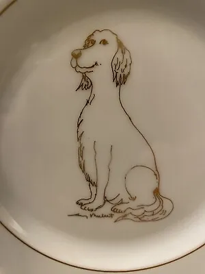 FIVE CHARMING ESCHENBACH GUY BUFFET 6in PLATES; GOLD DOGS; FRANK MCINTOSH HOME  • £27.55