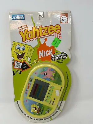 New Spongebob Squarepants Yahtzee Jr. Electronic Handheld Game Hasbro 2005 C430 • $42.81