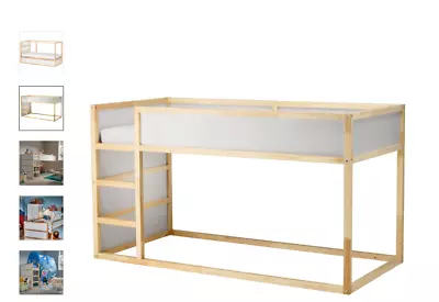 IKEA Kura Kids Children’s Bed Frame Reversible High Low Bed Made In Sweden • £50