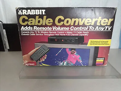 Rabbit Cable Converter AD7500 Vintage RARE Brand New • $105