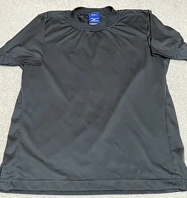 Mizuno Short Sleeve Shirt Dri Fit Youth Kids Boys Large Black • $5.99