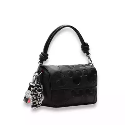 Fashion Shoulder Bag DESIGUAL All Mickey Valdivia Women Black - 24SAXP56-2000-U • $84.35