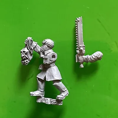 Steel Legion Lieutenant With Ork Head Metal OOP Imperial Guard 40k • $27.34