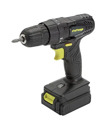 Challenge Cordless Drill Driver 10.8V With 1.3Ah Battery & Charger - Black • £26.99