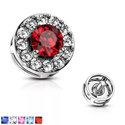 £6.20 • Buy Dermal Anchor - Rhinestone Piercing Attachment Round Zirconia Micro Dermal Ball
