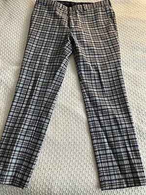 Zara Men's Trousers Waist 32in  - Multi Coloured Check - Slim Fit • £5.99
