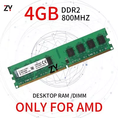 £8.39 • Buy For Kingston 4GB 2GB 1GB DDR2 800MHz PC2-6400U 240Pin CL6 AMD Desktop RAM Lot UK
