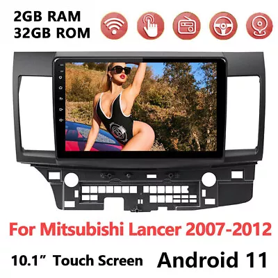 10.1'' Android 11 For Mitsubishi Lancer 2007-12 Car Stereo Radio GPS Player WIFI • $113.82