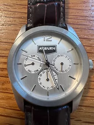 Auburn Genuine Leather Watch • $69.99