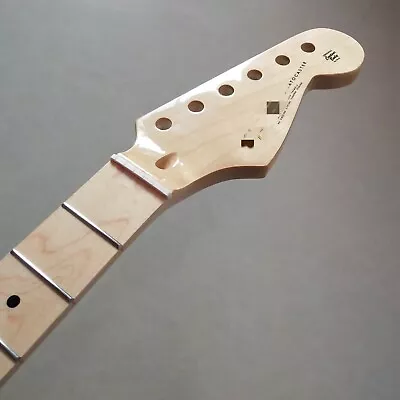 Gloss Electric Guitar Neck 24 Fret Maple Dot Inlay For ST Strat Neck Replace • $63.99