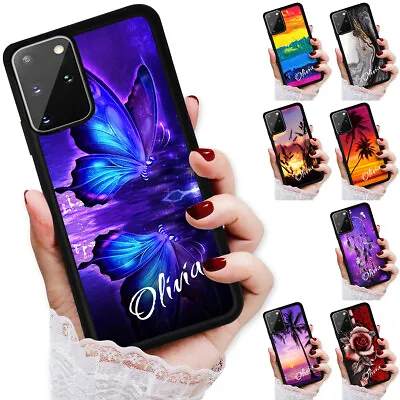 $9.99 • Buy Personalised Name Case Cover For Samsung S22 S21 S20 FE S10 S9 S8 S7 Plus Ultra 