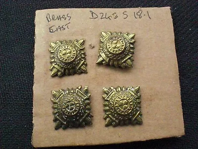 4 X Army Officers Rank Pips. Brass Dia 24.3mm 2 X Rd Lugs Genuine • £5