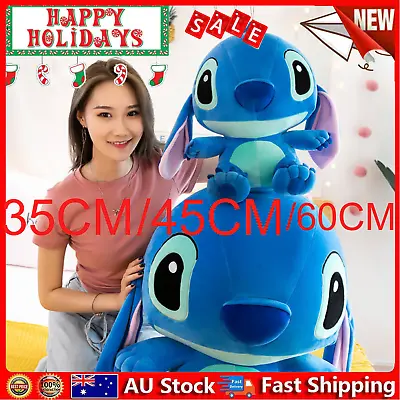 35-60cm Giant Cartoon Stitch Plush Toy Doll Stuffed Soft Kids Christmas Gift A++ • $32.33