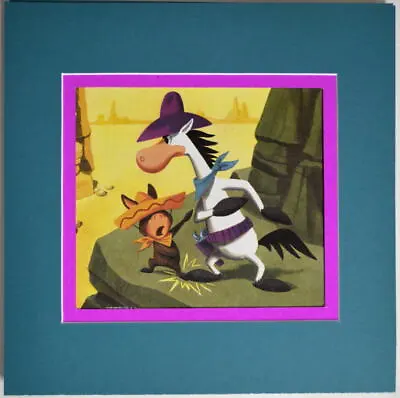 QUICK DRAW McGRAW & BABA LOOEY GET OFF MY FOOT! Print Pro Matted Hanna Barbera • $20.23