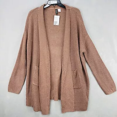 H&M Divided Womens Knitted Cardigan Size XS Color Brown New • $12.99