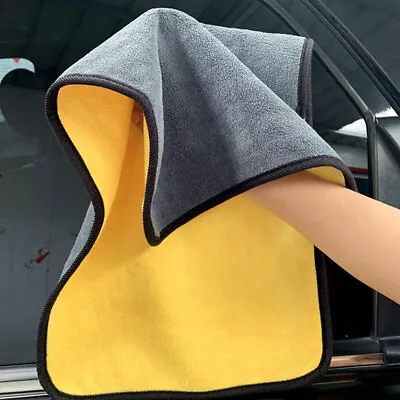 Car Wash Microfiber Towel Polishing Detailing Cloth Tool Cleaning Towels Drying • £4.70