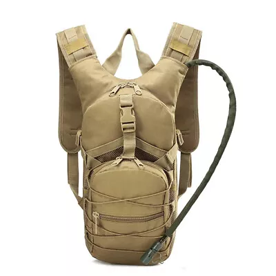 Lightweight Tactical Backpack Water Bag Camel Survival Hiking Hydration • $97.35