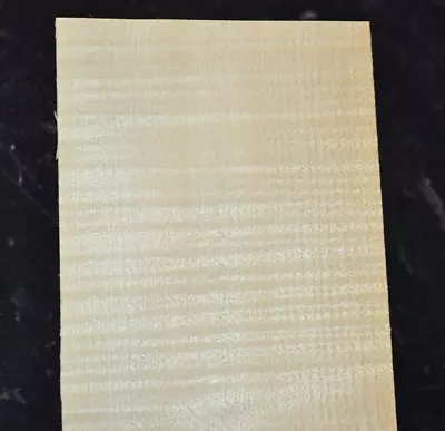 Curly Maple Raw Wood Veneer Sheet 4.5 X 29 Inches 1/42nd                 4669-62 • $5.99