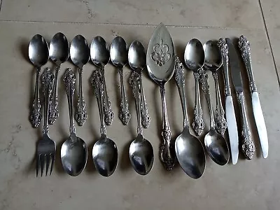 Oneida Community Stainless Flatware Lot Of 18 Assorted Baroque Like Pattern • $20.80