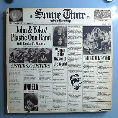 JOHN LENNON (BEATLES) W/FRANK ZAPPA~SOME TIME~RARE ORIG APPLE 2-LP SET W/INSERT • $9.99