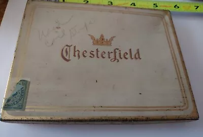 Vintage Chesterfield Cigarette Metal Tin Case #50 District Of Virginia USA #Z23J • $11.95