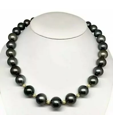 $3792 • Buy Diamond Tahitian Pearl Necklace 14k Gold 16.7 Mm 19.5  Certified $19,470 915543