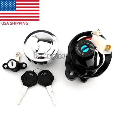 $49.78 • Buy Ignition Switch Fuel Gas Cap Seat Lock Set For Yamaha V Star 950 XVS950CT Tourer