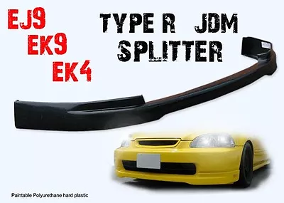 Honda Civic Type R F/lip Jdm 96-98 3d Front Lip Splitter Ek4 Ek9 Ej9 Vti Z0159 • £107.52