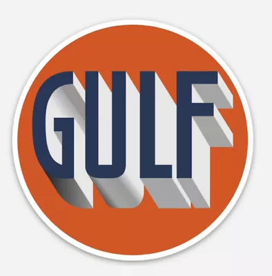 Vintage Retro Style Gulf Oil Logo Vinyl Decal Sticker • $2.79