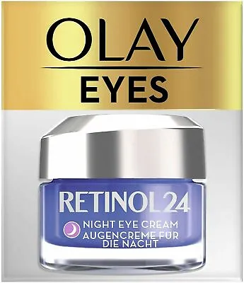 Olay Eyes Retinol 24 Night Eye Cream 15ml  NEW PACK • £11.99