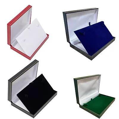 Luxury Leatherette Necklace Boxes Collarette Gift Boxes Jewellery Display Boxes • £7.99