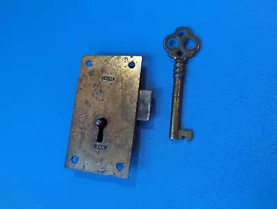 Vintage Furniture Cabinet Desk LOCK With SKELETON KEY • $7.97