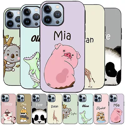 Soft TPU Case For IPhone 15 14 Pro Max 13 12 11 8 Cute Animal Personalised Cover • £5.39