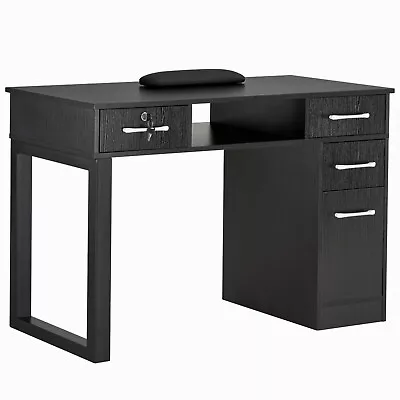 BarberPub Nail Desk With Drawers Manicure Table Cabinet Storage Beauty Salon2844 • $290.43