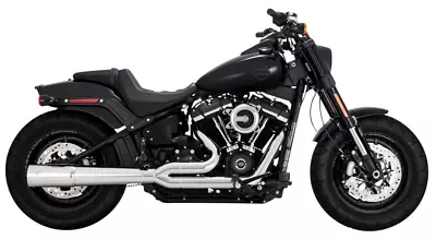 Vance & Hines Chrome 2 Into 1 Pro Pipe Exhaust System Harley Softail 18+ M8 • $1199.99