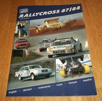 Book Rallycross 1987-88 European Rallycross Association Yearbook Rallying • £20