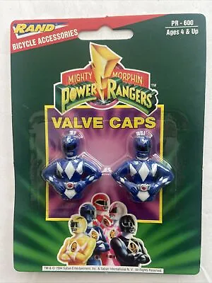 Mighty Morphin Power Rangers Bicycle Valve Caps Blue Ranger Billy 1994 NOS • $10