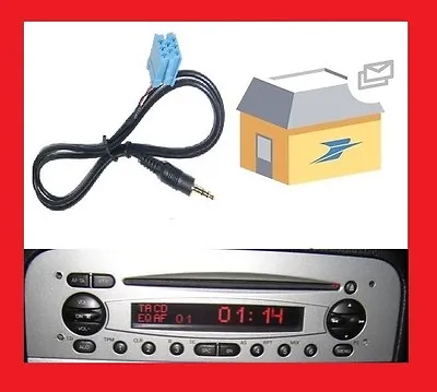 Auxiliary Cable Mp3 Ipod Mini Iso Car Stereo Jack Alfa Romeo 147 Of 2002 Phase 1 • $17.41