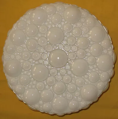 Vintage MCM WHITE BUBBLE GLASS CEILING LIGHT FIXTURE COVER Mid Century Modern • $29.99