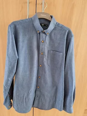 Cotton Traders Size M Men's Atlantic Blue Shirt • £4.99