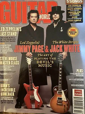 Guitar World February 2006 Jimmy Page & Jack White Special Rare Steve Morse Korn • $7