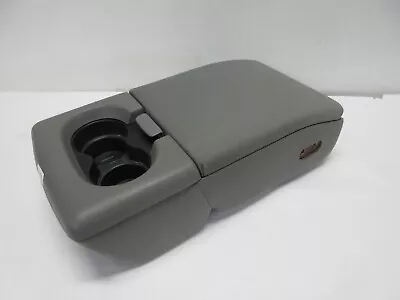 GRAY 04-08 Ford F-150 Jump Seat Center Console Armrest W/ 2 Cup Holder Cloth  • $162.99