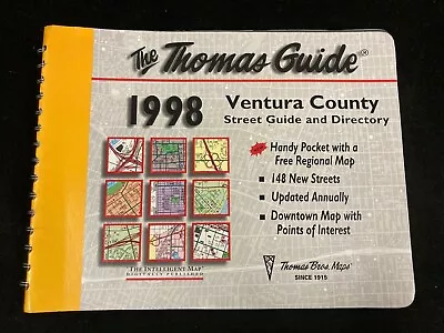 1998 Thomas Guide Ventura County Stree Guide And Directory • $29.99