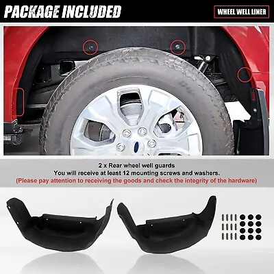 Wheel Well Liner Fit For 21-24 F150 Mud Flaps For F150 (Not Fit Raptor) • $125.99