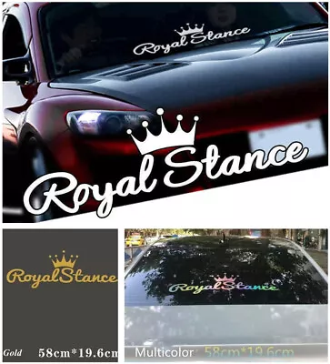  Royal Stance  Car Vinyl Door Fender Window Decal Windshield Sticker Reflective • $9.99